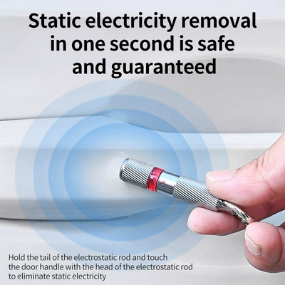Car anti-static keychain, electrostatic eliminator, human body static discharge device, multifunctional electrostatic discharge rod
