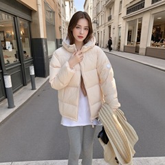 90白鸭绒连帽韩版加厚小个子面包服潮2025年冬季新款短款羽绒服女