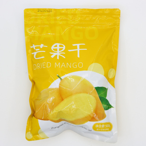Cambodia Mango Dried Fruit First Class Big Slice Mango Golden Yellow Mango Slice Fruit Pudding Candied Fruit Discount Wholesale Mango Dried Fruit 500g
