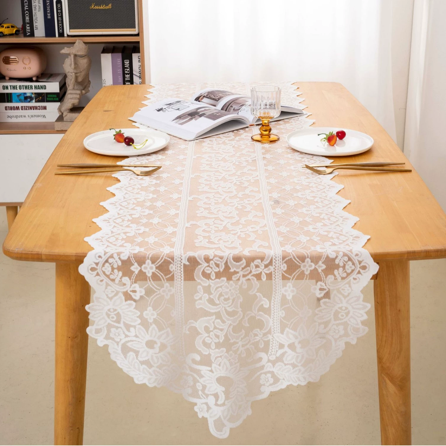 Новая Table Flag Lace Table Decoration Strip французское простое убранство зала гостиная уборка магазина оптом