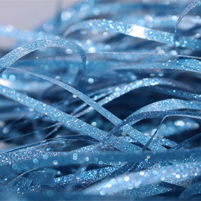 Glitter caja de regalo de plata caliente de la decoración de la boda de relleno caja de dulces DIY papel desmenuzado de seda