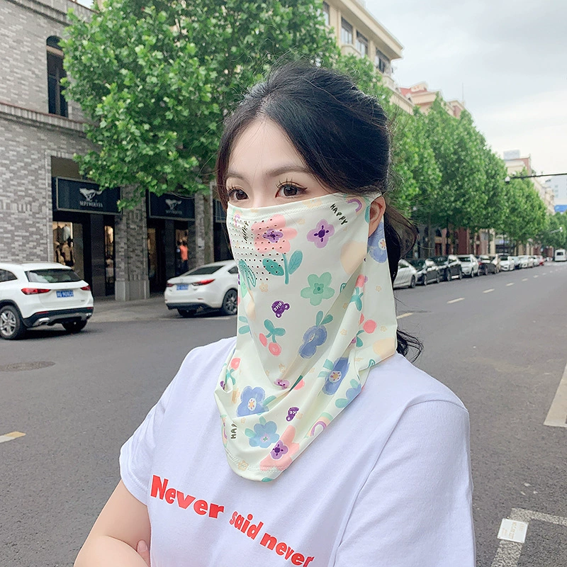 UPF50 + новая перфорированная Солнцезащитная маска на все лицо с защитой от ультрафиолета, дышащий солнцезащитный козырек, шейный шарф, прилив