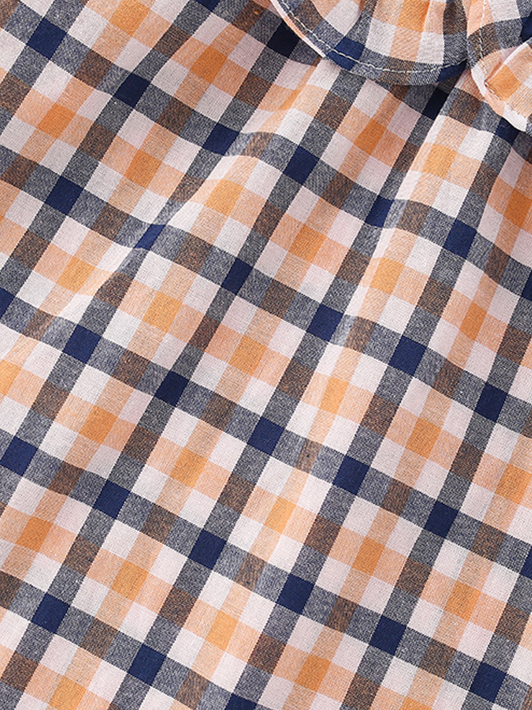 En stock malwee niñas vestido de otoño nuevo estilo europeo y americano Plaid casual manga larga princesa vestido