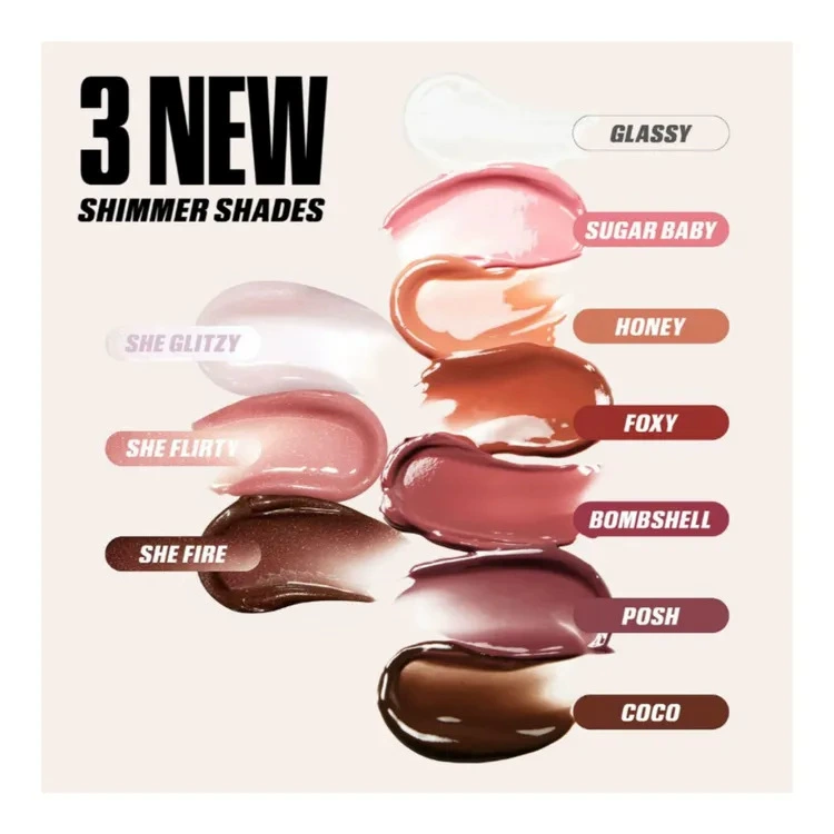 Блеск для губ (HudaBeauty Faux Filler) — кремовый глянец, оттенки Coco/Posh/Bombshell и др.