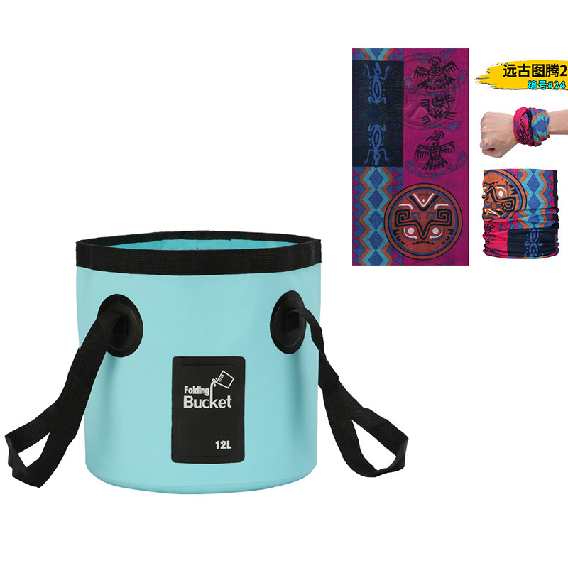 新型手提げ旅行袋釣り桶折り畳みバケツバッグ屋外便利旅行洗車バケツ屋外防水袋