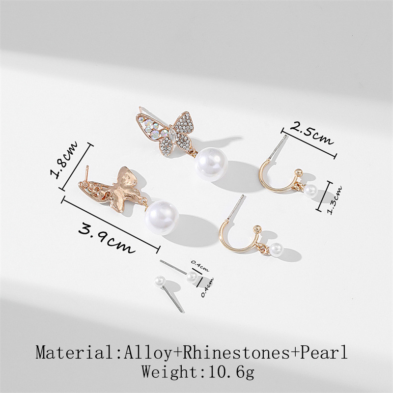 Fashion Geometric Alloy Plating Artificial Pearls Women's Earrings 1 Set display picture 33