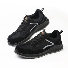 跨境勞保鞋透氣防砸防刺穿注塑底防靜電絕緣鞋 防滑6KV絕緣電工鞋