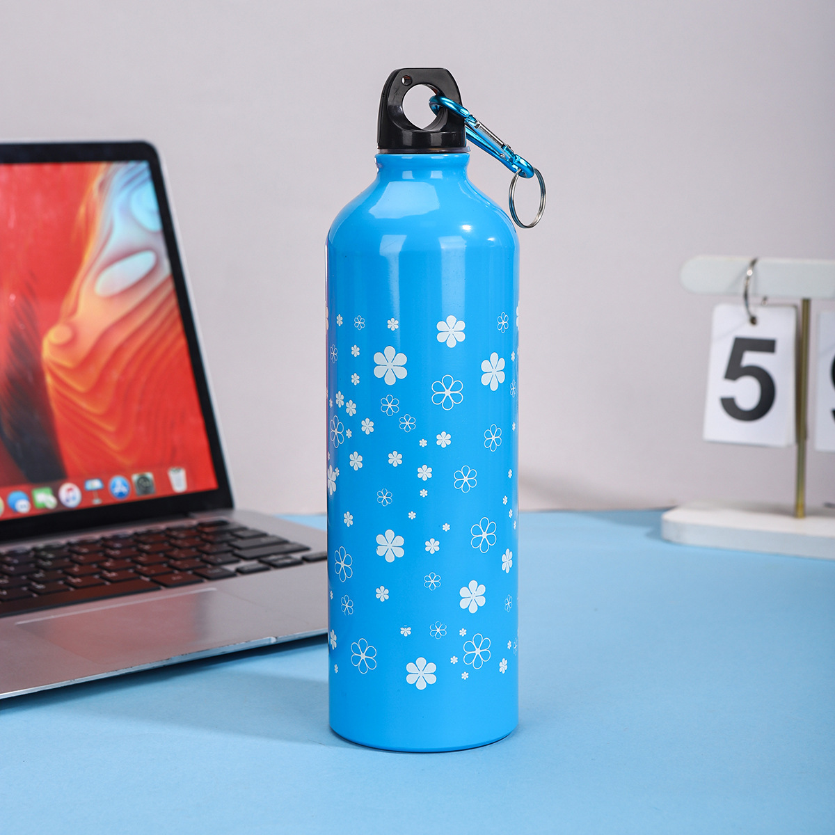 Nuevo simple taza de aluminio portátil de gran capacidad para niños y niñas ciclismo alpinismo botella de regalo taza LOGO al por mayor
