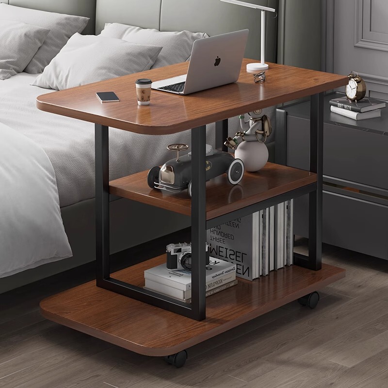 Side Table Movable Small Table Simple Student Dormitory Study Table Home Cart Storage Rack Bedroom Computer Desk