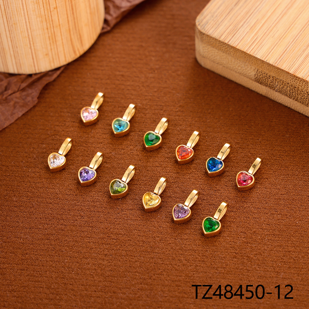 15g Weight Pendant, Chain Jewelry Making Type 12*6mm, 45cm Jewelry Making Size Zircon Inlay Material DIY Jewelry Accessories Classification 1 Piece Quantity 304 Stainless Steel Material Heart Shape Pattern Plating Design Basic, Modern Style, Simple Style Style 1 Piece 12*6mm 45cm 304 Stainless Steel Zircon Heart Shape Pendant Chain 无