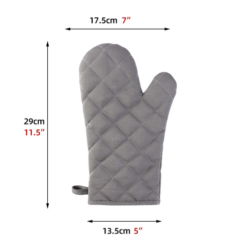 New cotton insulation gloves, diamond-shaped thickened gloves, can be hooked to store, baking oven, microwave oven, anti-scalding gloves