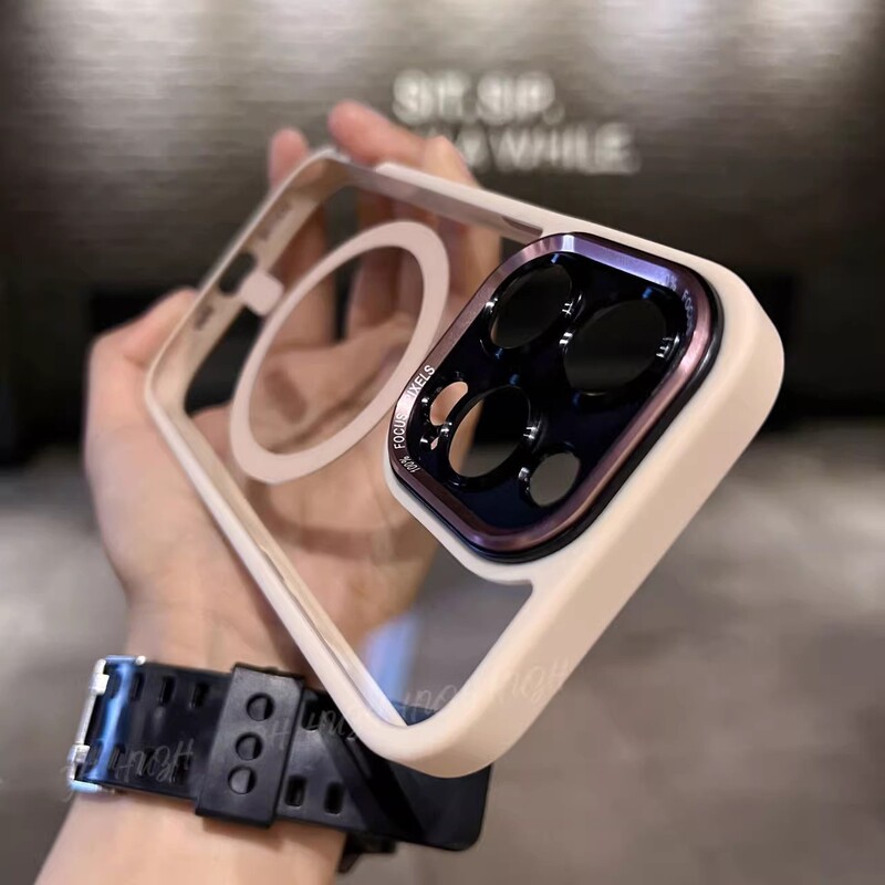 二代鹰眼磁吸充电适用iPhone17手机壳全包金属镜头苹果16透明硬套|undefined