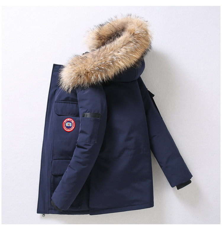 Chaqueta de plumón para hombre, venta al por mayor, invierno 2024, nueva chaqueta cálida y a prueba de frío para hombre, chaqueta de moda estilo pareja juvenil