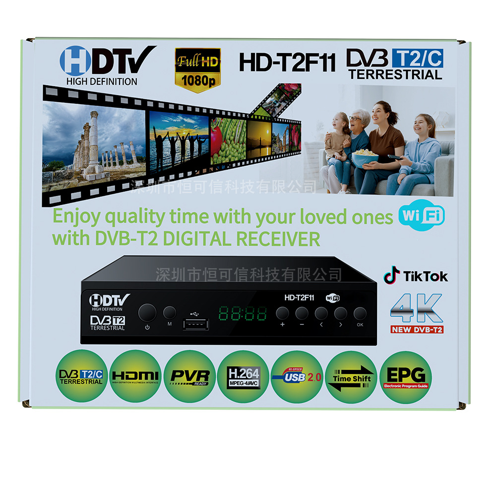 Ghana dvbT2/c High-deFiniTion SeT-Top Box TDT DigiTal Tv Signal ReTiver SouTh AFrica HD-T2F11