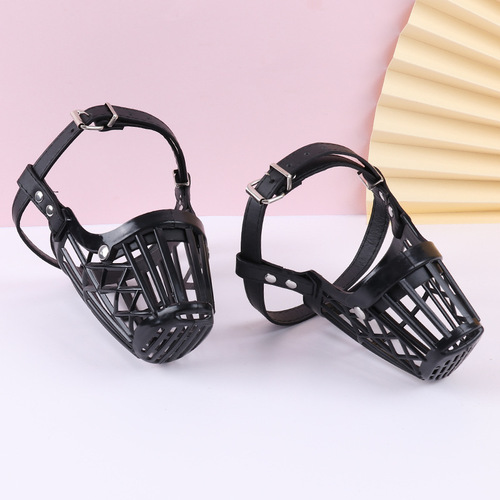 Breathable dog muzzle soft plastic pet muzzle dog golden retriever anti-bite dog muzzle pet supplies