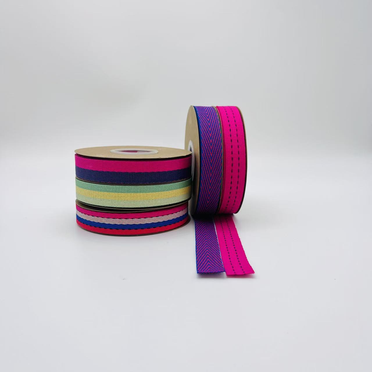 直供环保纸织带 环保间色纸质单层人文织带 可供样收纳编织