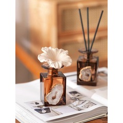 Home Agate Geode Fireless Aromatherapy Essential Oil Diffuser Indoor Home Decor Ornament Niche Gift Wholesale