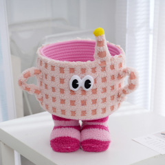 2025新型アニメモンスター手作り客間ベランダのテーブルのお茶の収納ボックスを整理してかごの箱を作ります。