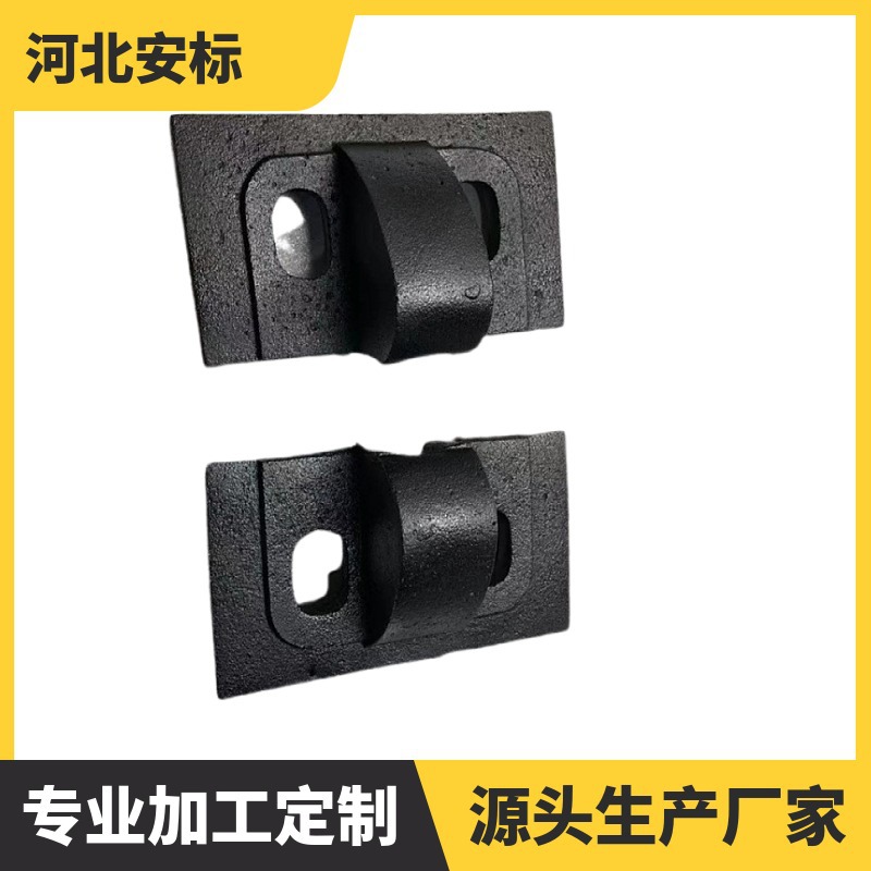 QU80推焦机轨道止推座钢轨止推垫板双孔压板 4.3m-7.63m焦炉系列.