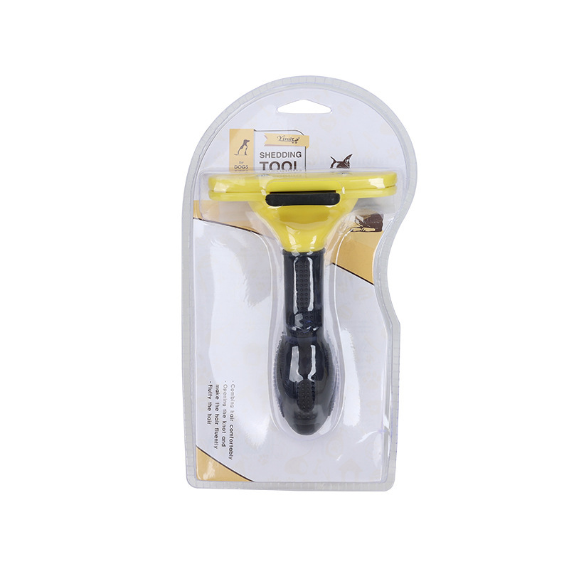 Peine para mascotas, peine para gatos, perro, gato, pelo flotante, cuchillo de pelo, peine para perros, peine para mascotas, peine para depilación con una tecla