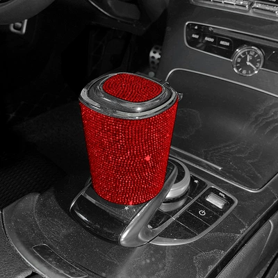 Car ashtray Led Light, Multifunctional - red-diamond