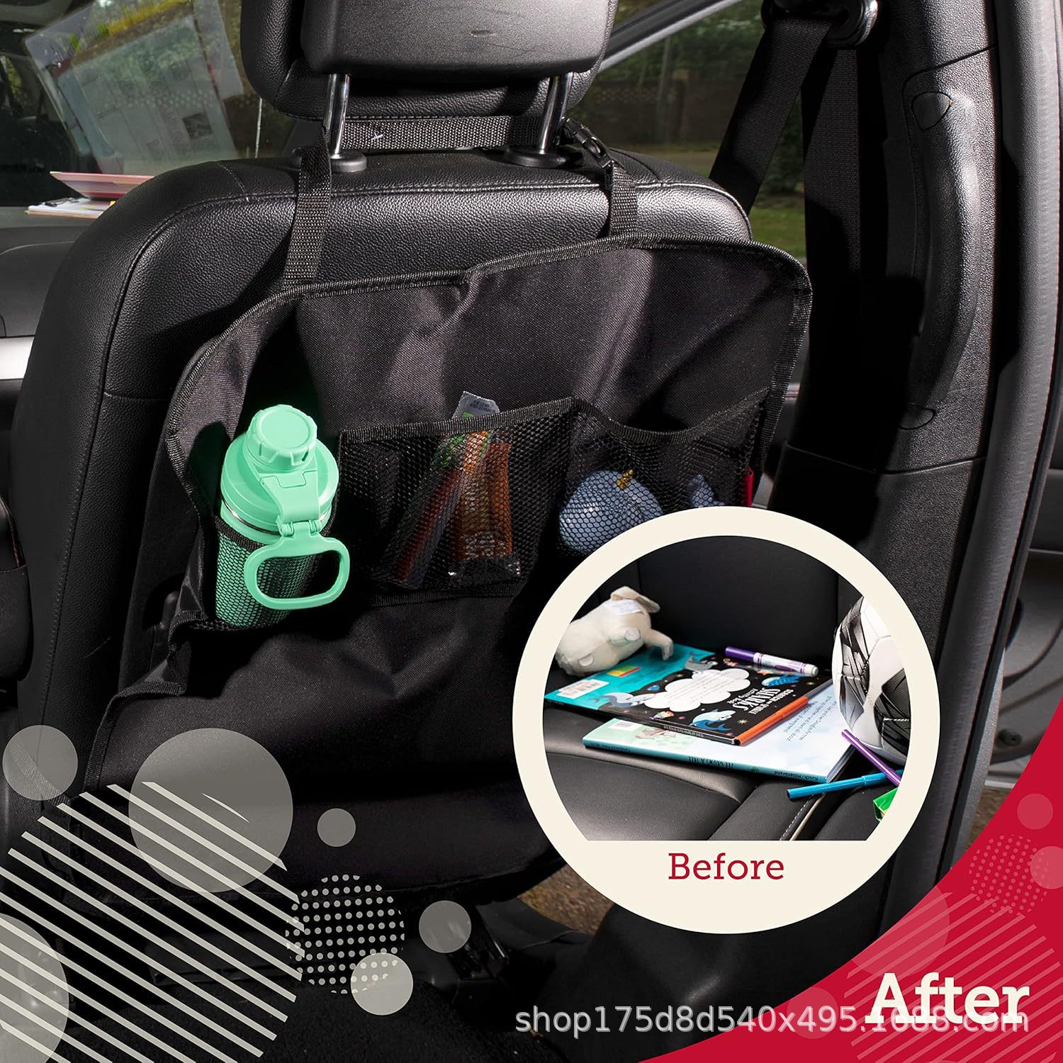 Cross-Border Car Child Seat Anti-Kick Pad, Seat Back Anti-Dirt Pad, Anti-Wear Protective Pad, Anti-Kick Protective Cover, Storage Bag