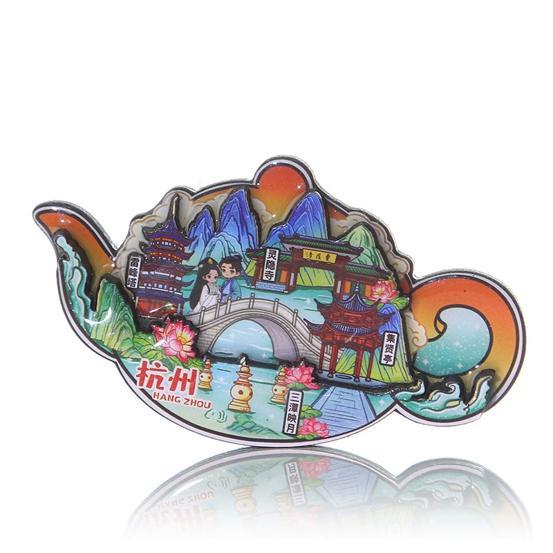 Городские магниты на холодильник Шанхай Вуканг Башня Ханчжоу Лейфэн Тао Нанкин Храм Конфуция Янчжоу Сучжоу Уси Ужен