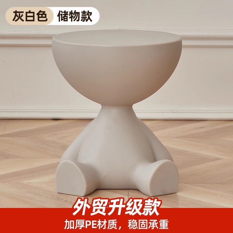 Almacenamiento doméstico pequeña mesa de té de cabeza plana sala de estar sofá pequeño dormitorio pequeño mesilla de cabezal de cama pequeña mesa redonda esquina