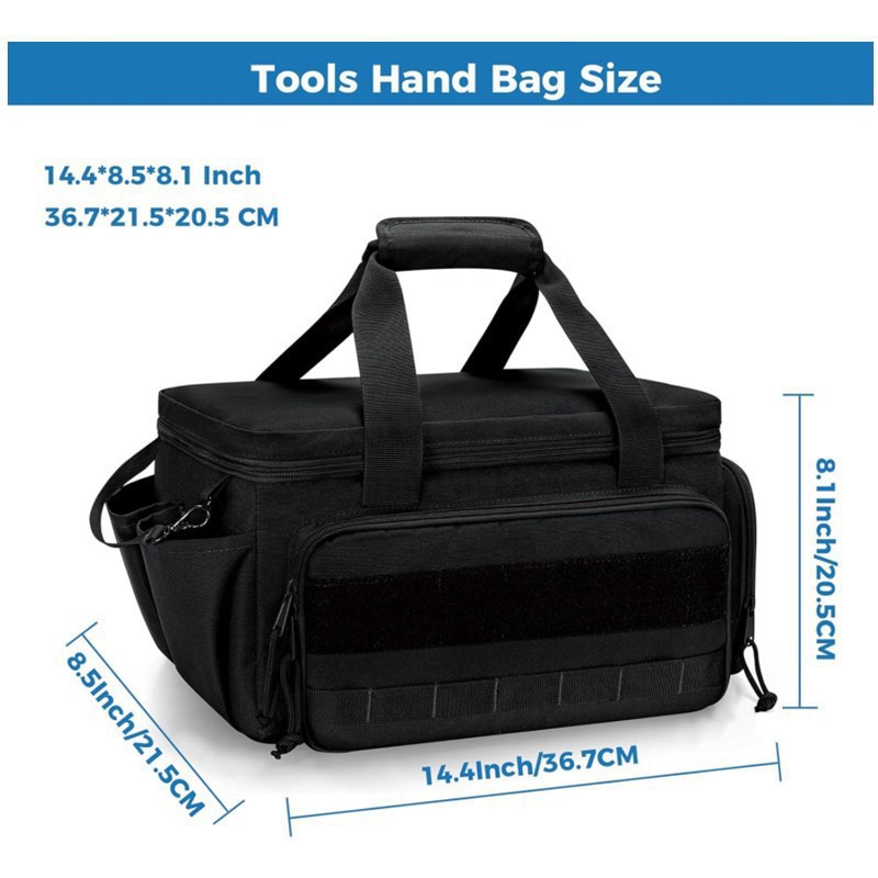 Bolsa de almacenamiento de herramientas en stock para hombres Oxford tela de campamento bolsa de almacenamiento multifuncional bolsa de mano bolsa eléctrica