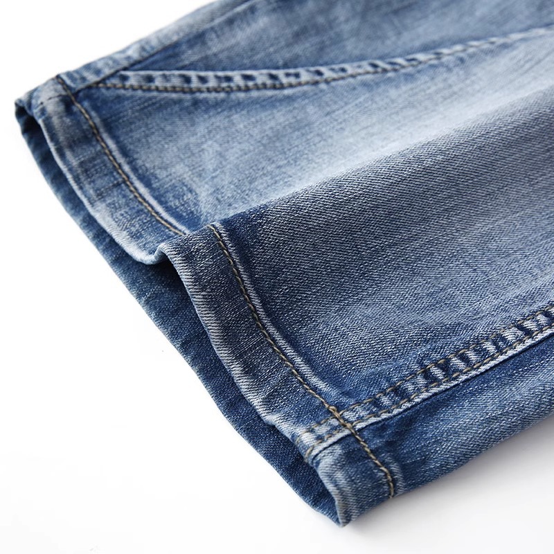 Men's Clothing Summer Thin Ripped Denim Shorts Loose Fit Korean Style Slim Pants Trendy Five Point Seven Point Fashion_mkmklike.com