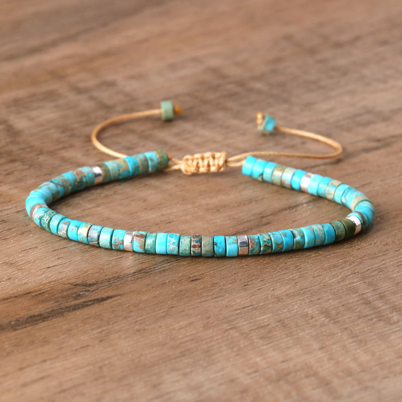 Imperial Stone Beaded Woven Bracelet, Exquisite and Fashionable Women's Bracelet, Natural Stone Adjustable Bracelet Imperial Stone Beaded Woven Bracelet, Exquisite and Fashionable Women's Bracelet, Natural Stone Adjustable Bracelet