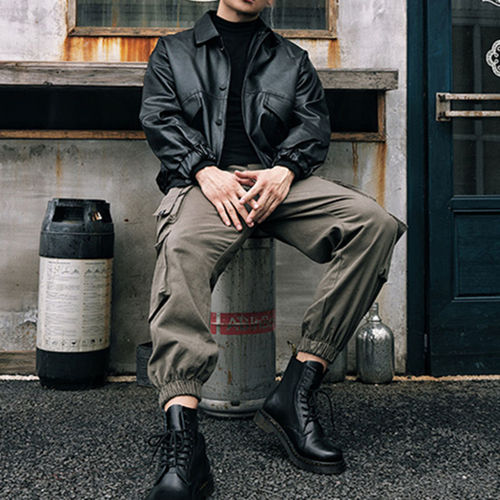 Stylish Work Pants for Men - Summer Casual Loose Fit with Multiple Pockets - American Trend Brand Long Pants for Men - Summer Men's Pants