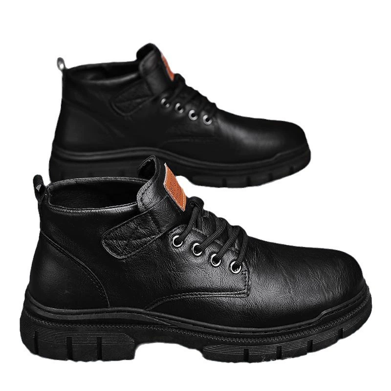 Демисезонные высокие ботинки (Martens) 39–44, повседневные, черные и коричневые