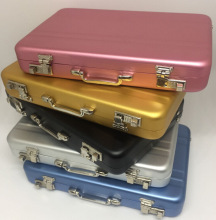 名片盒铝合金名片夹迷你手提箱名片盒名片收纳盒烟盒