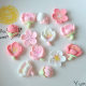 Hot selling cherry blossom pink diy cream gel hair clip hair accessories resin accessories homemade mobile phone shell jewelry materials wholesale