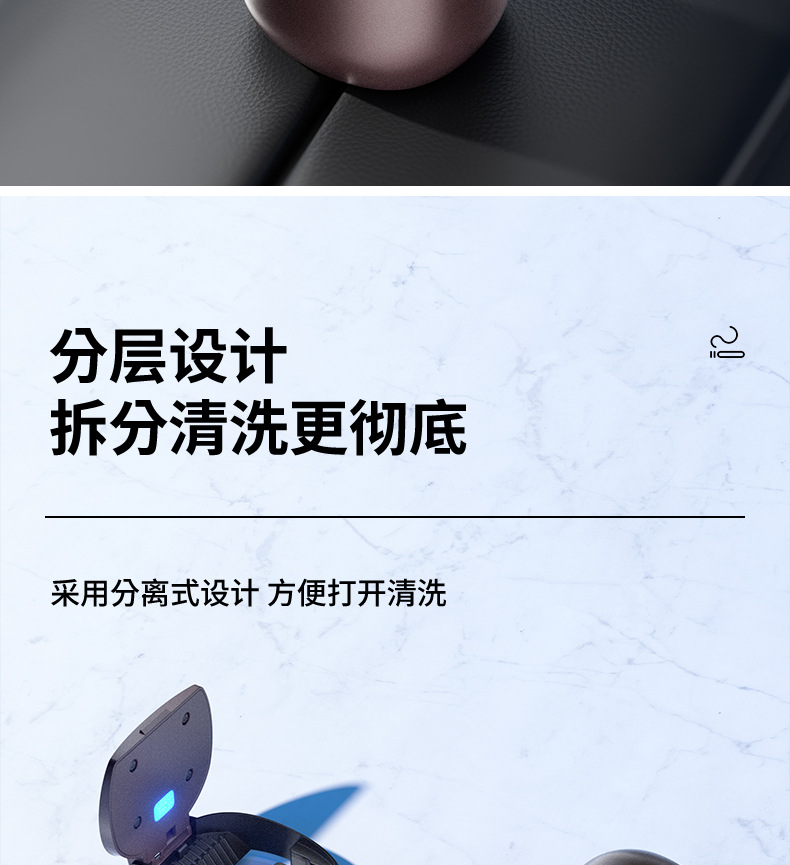 Car Ashtray with Metal Liner, One-Touch Flip Cover, Illuminated Ashtray, Anti-Spill Ashtray, High-End Ashtray