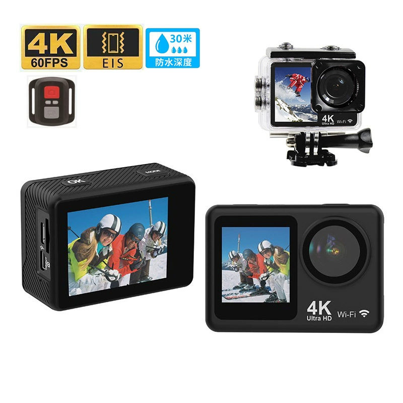 Спортивная 4K HD камера с EIS антишок, устойчивость к дрожанию