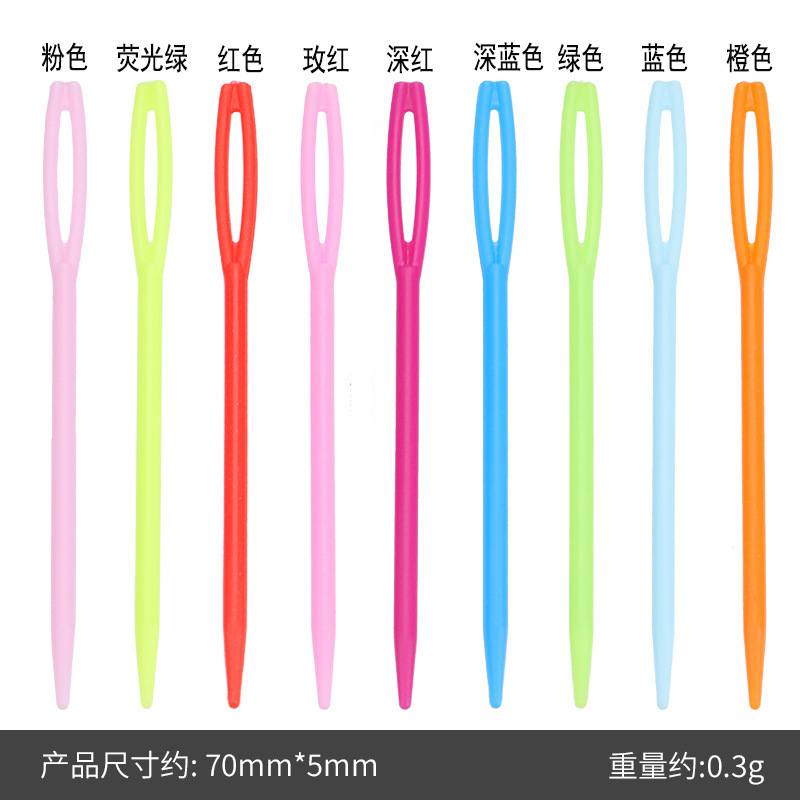 Agujas de Coser para Suéteres de Plástico Multicolor 5.5/7/9/15 cm para Tejido de Lana image 8