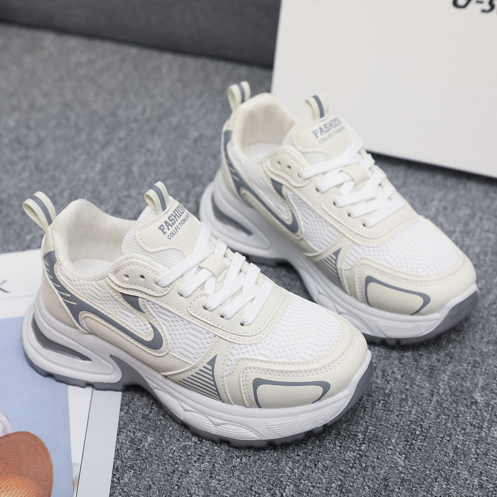 Zapatos deportivos casuales de mujer Starhe plata zapatos de suela gruesa para mujeres primavera 2025 nuevas tendencias de moda zapatos de mujer