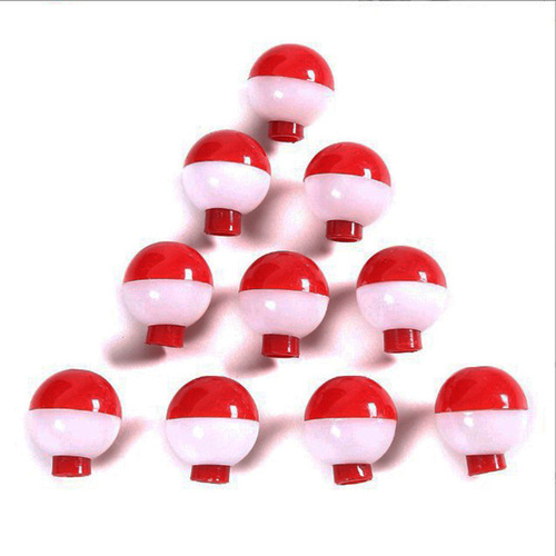 Floating Ball Ultrasound Spherical Plastic Bobber Red and White Fishing Bobber Fishing Tackle Accessory Fishing Ball Bobber Fishing Tackle Accessory