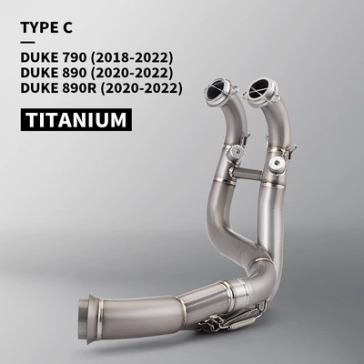 Exhaust pipe 890 Duke Adv, Cfmoto - c-titanium-alloy