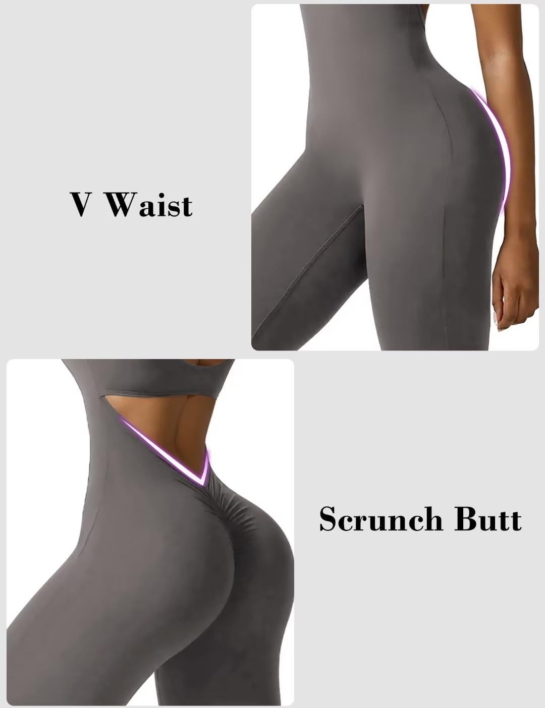 Women's Sleeveless Flared Jumpsuit Sexy Backless Tight Hip Lifting Yoga Jumpsuit For Women_ecoleips.com