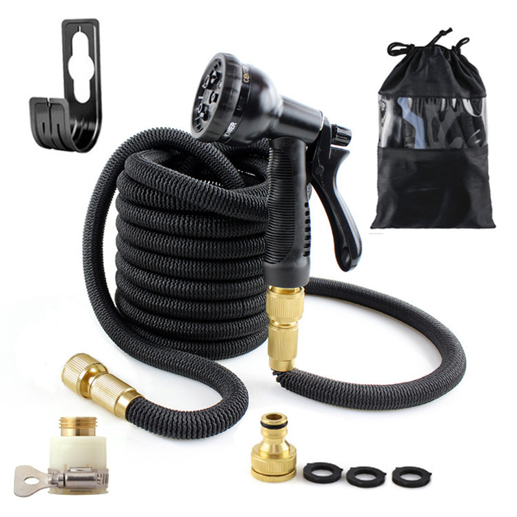 Tubo de agua retráctil conjunto de alta presión tubo de lavado de automóviles pistola de agua jardín riego de flores y verduras mangueras retráctiles mágicas image 6