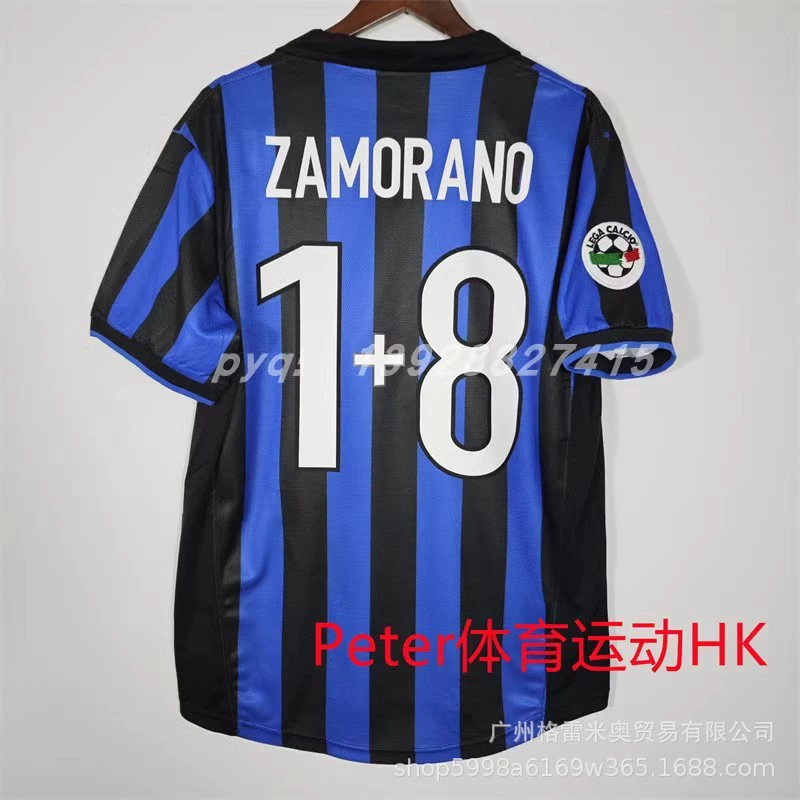 Ретро-футболка 09-10 Интер, версия Роналдо, Inter Milan 2001/02, футбольная форма