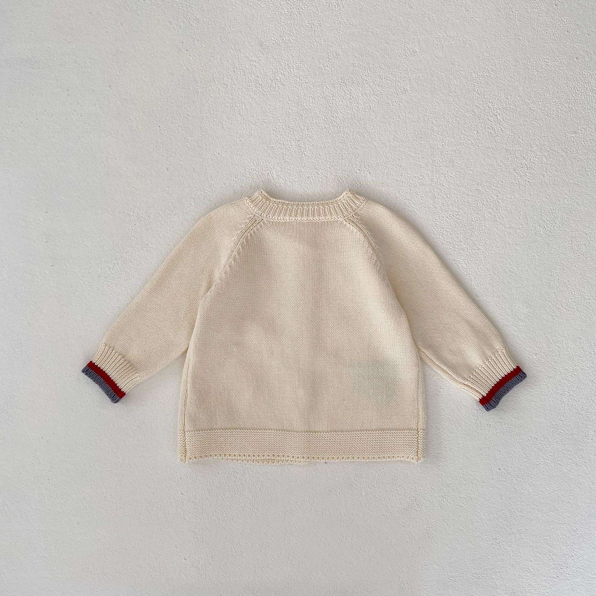 2024 tavaszi ruházat kislány rajzfilm szarvas kötött hosszú ujjú kabát+szürke pántos kabát 2 db válogatható_voghion.com