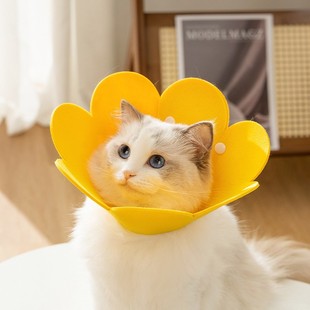 Cross-border Elizabeth Circle Felt Pet Collar Cat Lightweight Headgear Post-operative Anti-licking Stigma Adjustable Collar