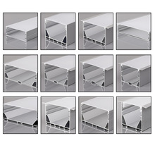 LED办公灯铝合金灯槽线条灯吊顶嵌入式商用健身房照明铝槽条形