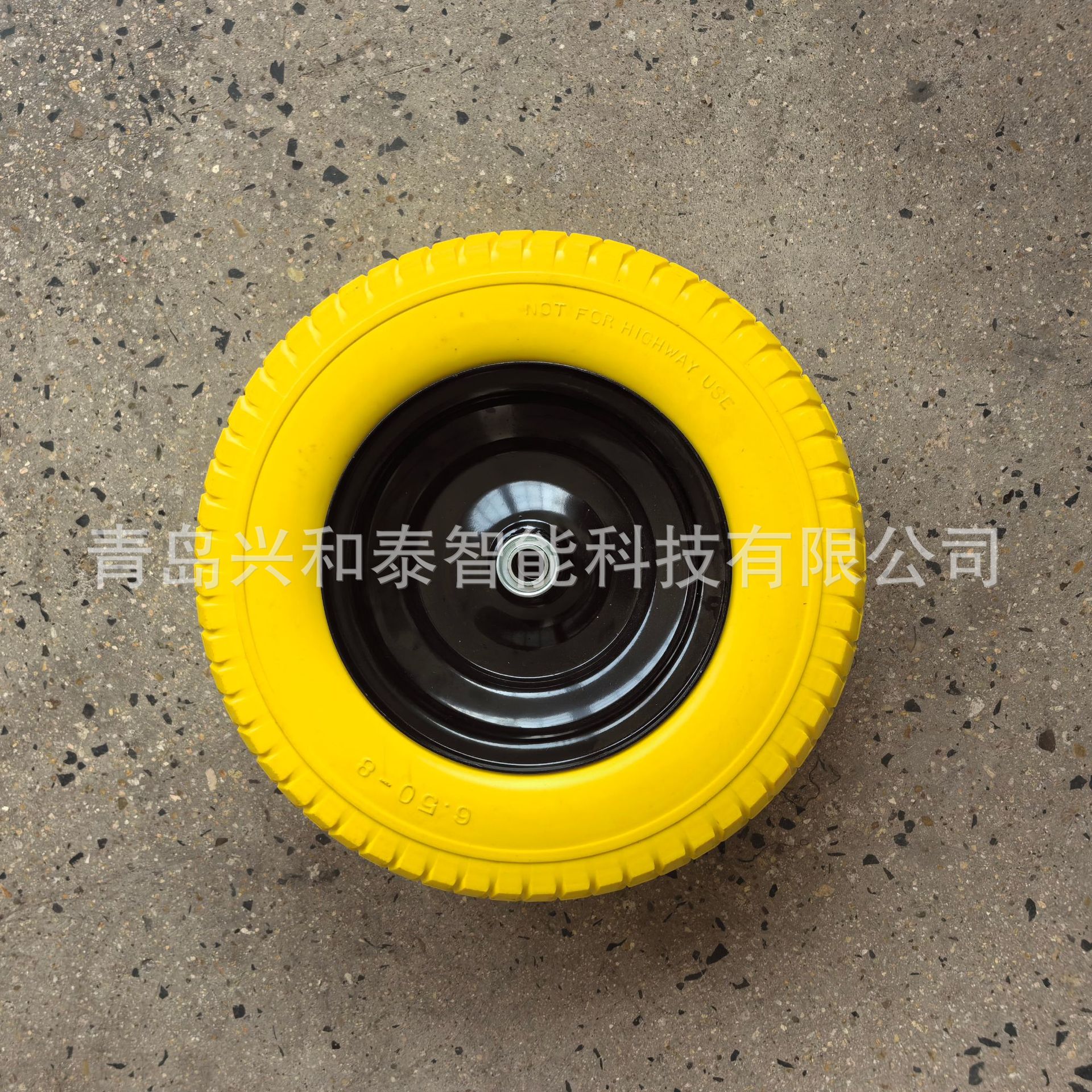 厂家生产PU轮手推车实心轮子16寸工具车聚氨酯发泡轮手推斗车轮胎