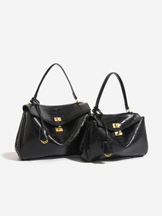 (Cross-border trading), capacious retro universal purse, one-shoulder bag, bag strap, crocodile print