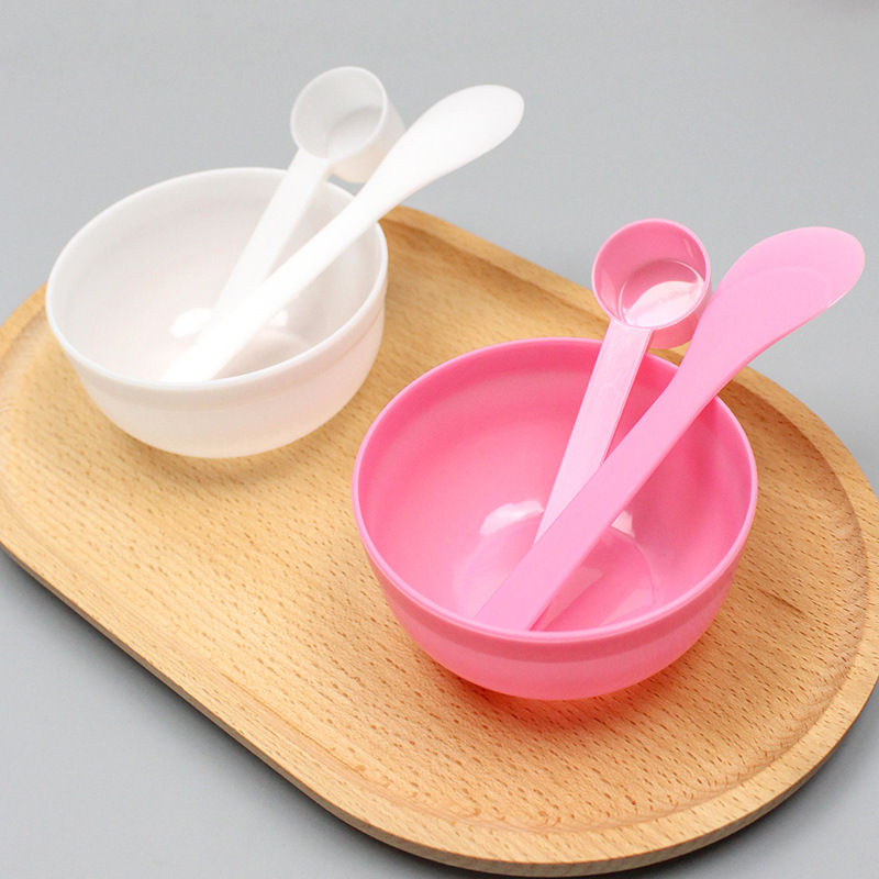 面膜工具面膜碗调膜棒塑料量勺美妆水疗工具美容碗面膜勺搅拌棒